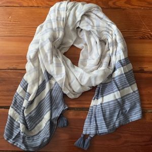 LOFT Super Soft Striped Scarf